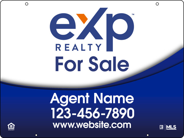 Hanging Agent Sign Panel, 24 ga. Steel, 18h x 24w